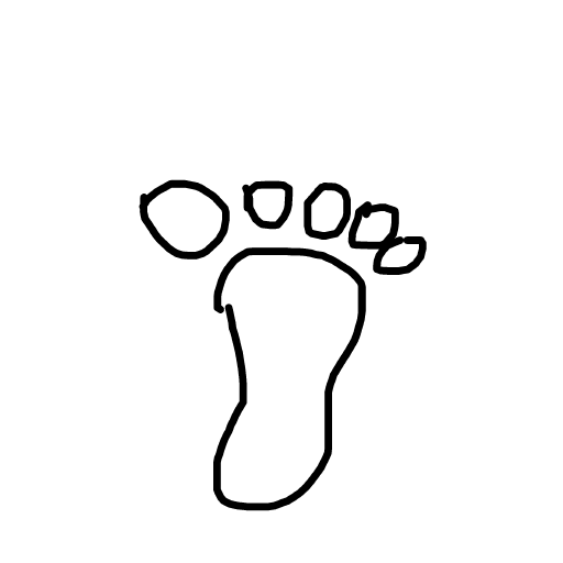 Foot drawing by vale