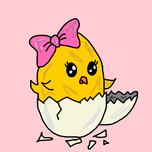 Chick drawing by monthra