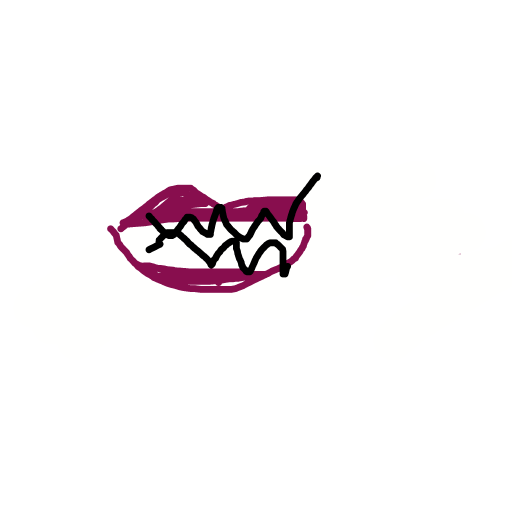 Teeth drawing by hard-amber-void