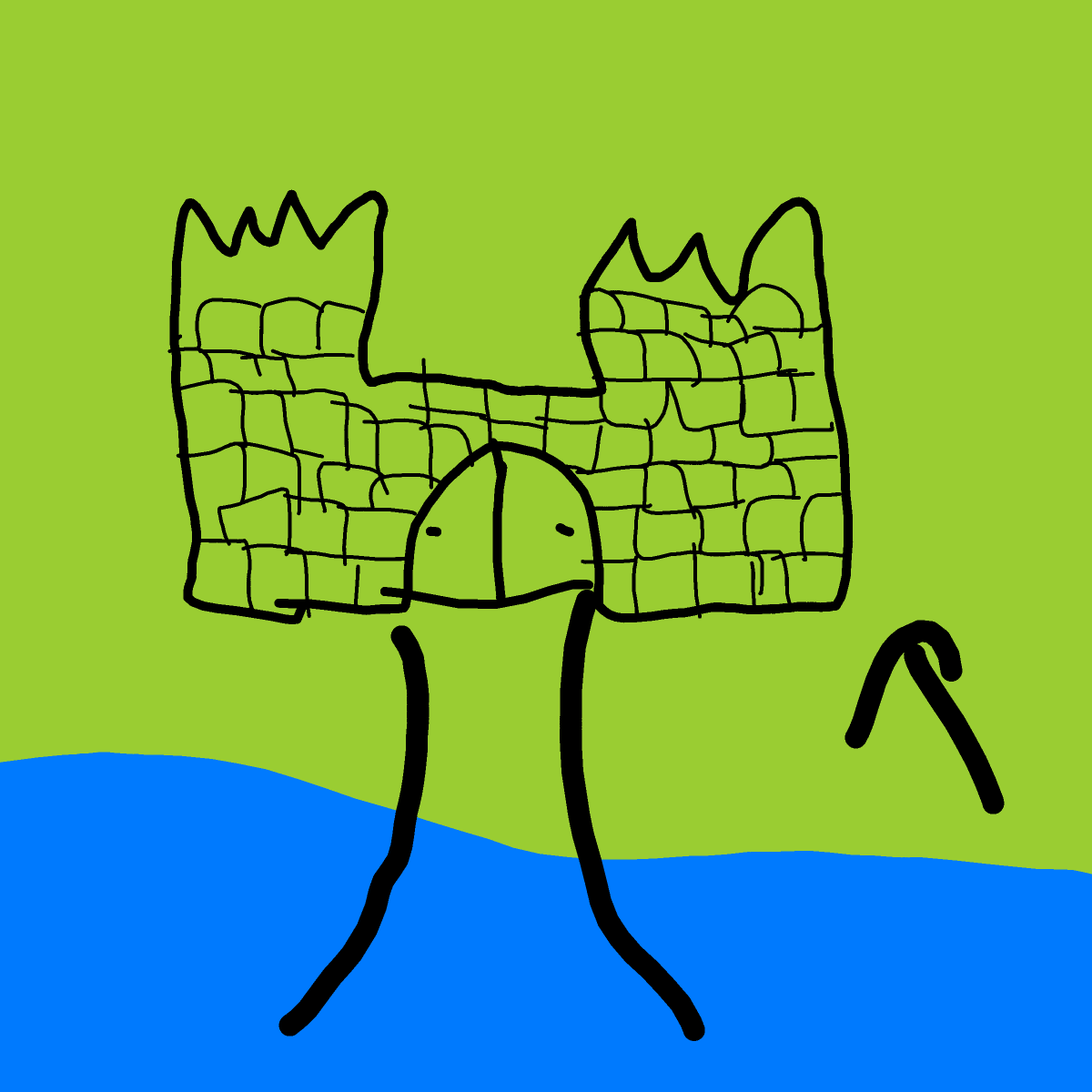Castle drawing by KevinFaber