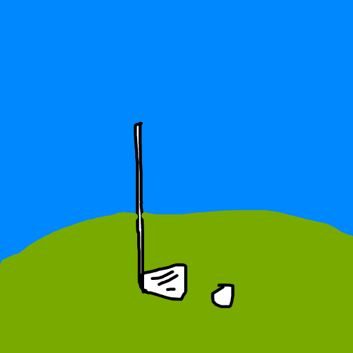 Golf drawing by drewbenruben
