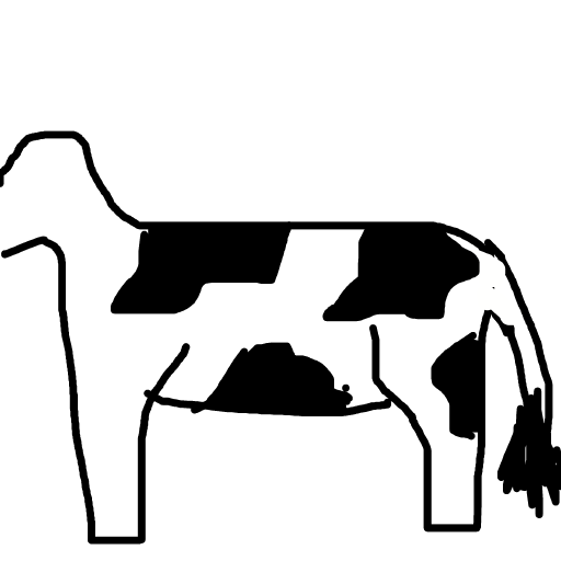 Cow drawing by tandman