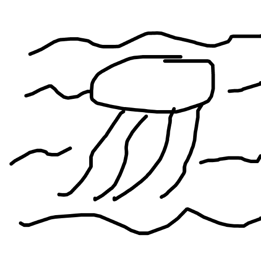 Jellyfish drawing by dawn-omega-bard