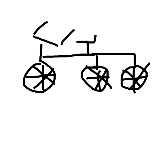 Tricycle drawing by isi