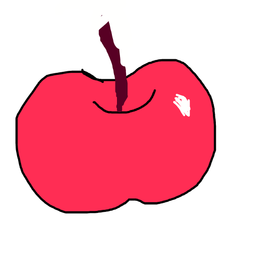 Apple drawing by jivemarlin
