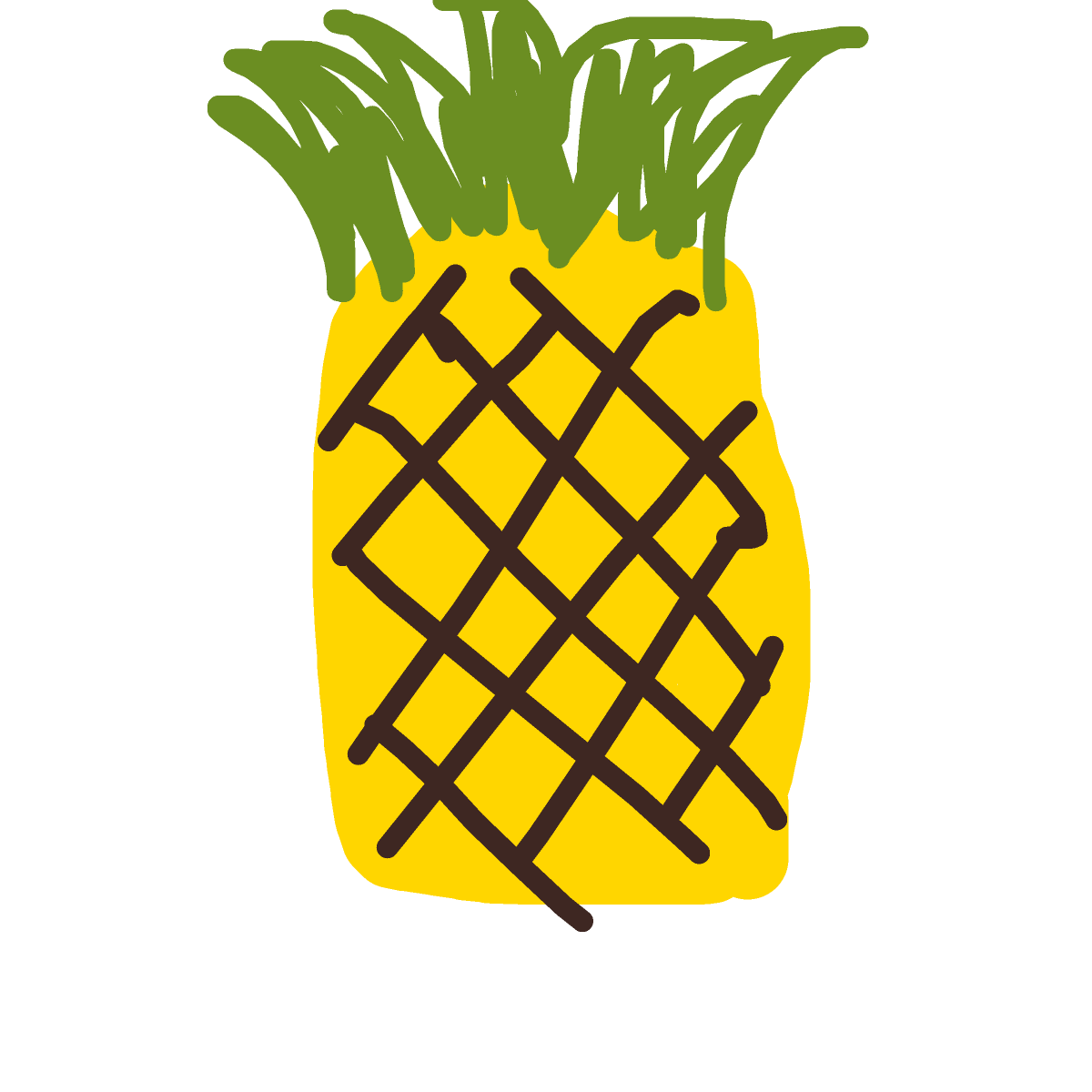 Pineapple drawing by oxox