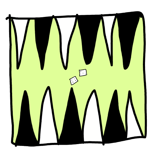 Backgammon drawing by deep-free-eye