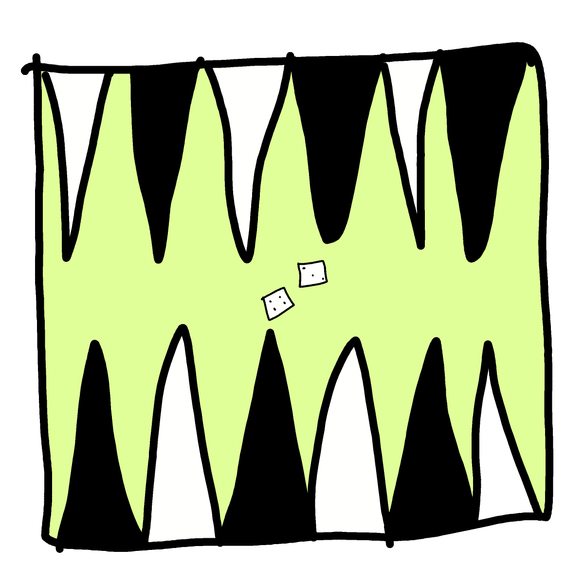 Backgammon drawing by deep-free-eye