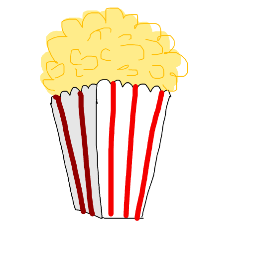 Popcorn drawing by holly