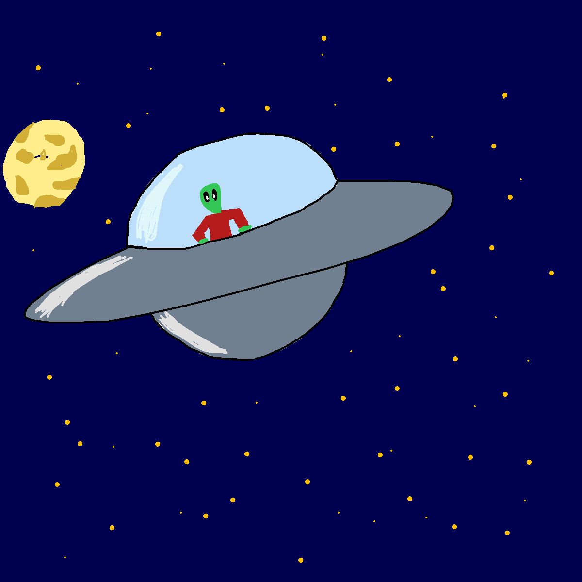 UFO drawing by nicodarunia