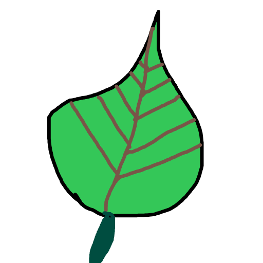 Leaf drawing by mikestam195