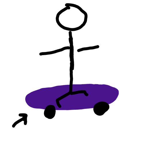 Skateboard drawing by iron-wise-doodler