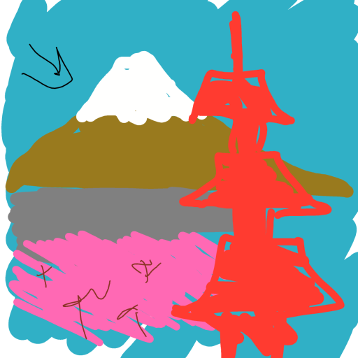 Mount Fuji drawing by zinc-solo-artist