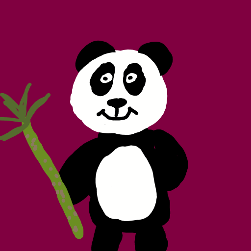 Panda drawing by Anna