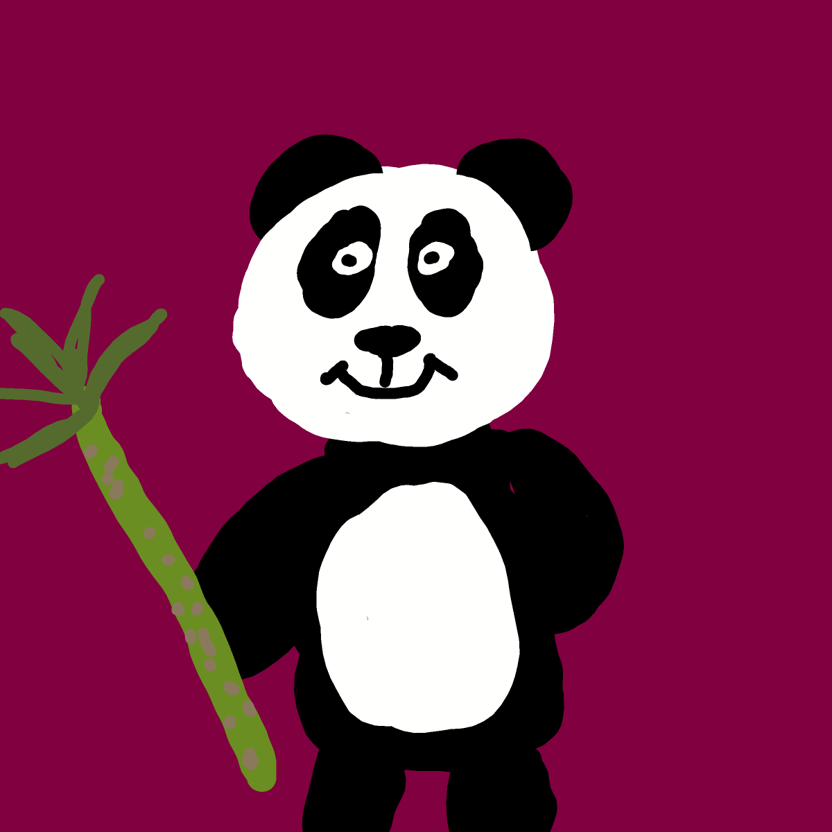 Panda drawing by Anna