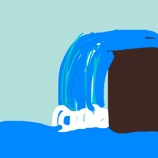 Waterfall drawing by jester
