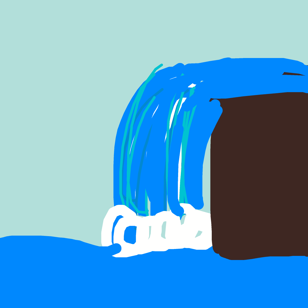 Waterfall drawing by jester