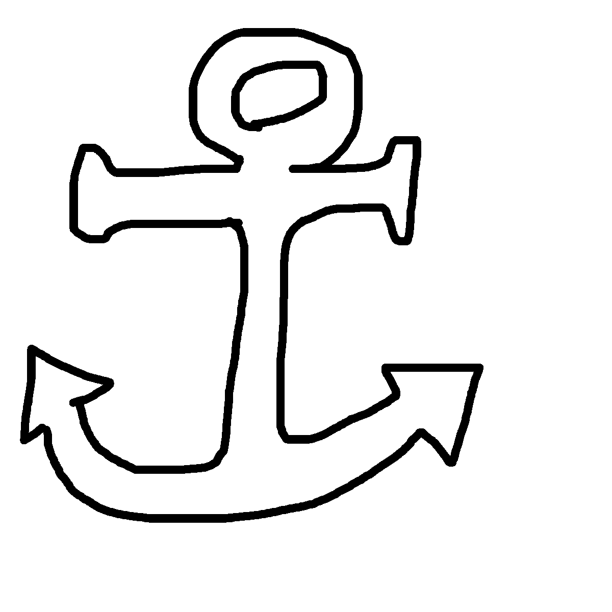 Anchor drawing by mikestam195
