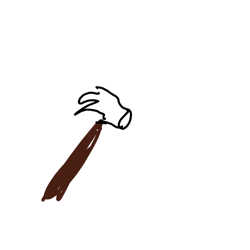 Hammer drawing by Shew