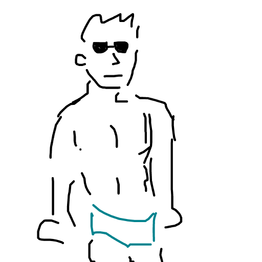 Swimsuit drawing by lin