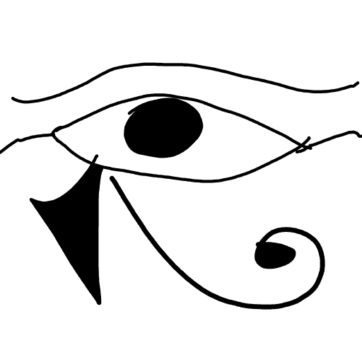 Eye of Horus drawing by Shandi
