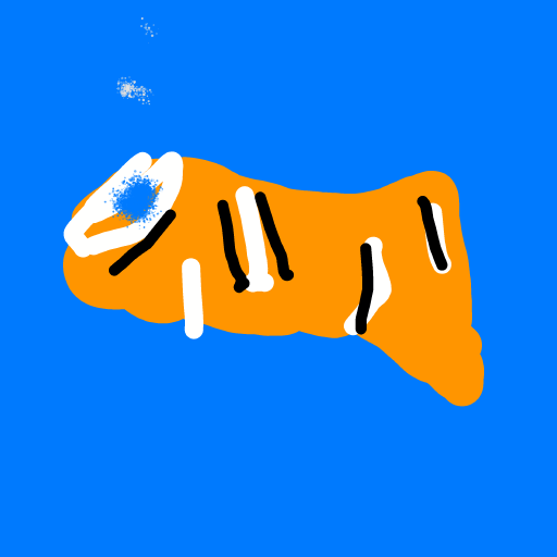 Clownfish drawing by pearl-warm-king