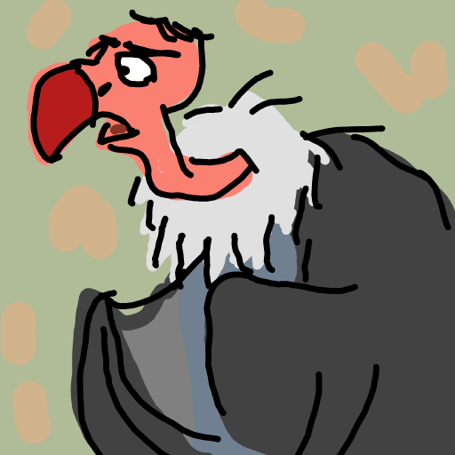 Vulture drawing by Tessie