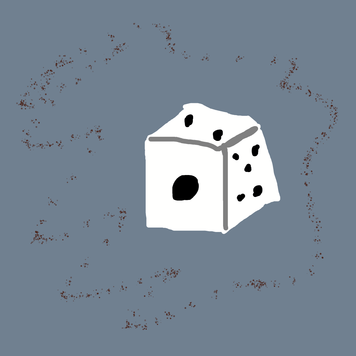 Dice drawing by treehugger0707