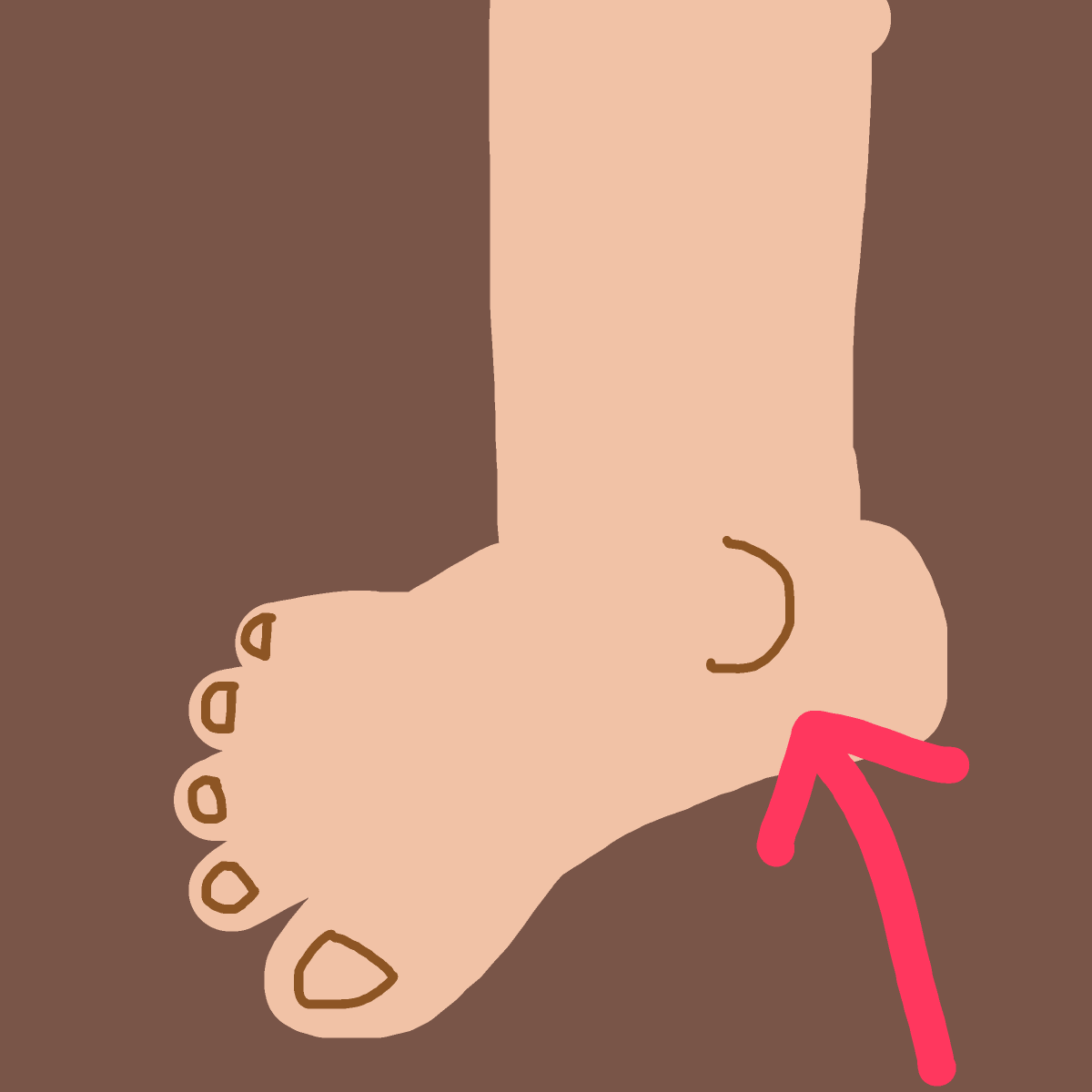 Ankle drawing by jashezilla