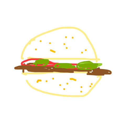 Burger drawing by live-quick-flux