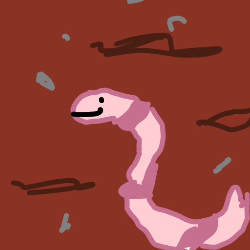Worm drawing by Juliezzz
