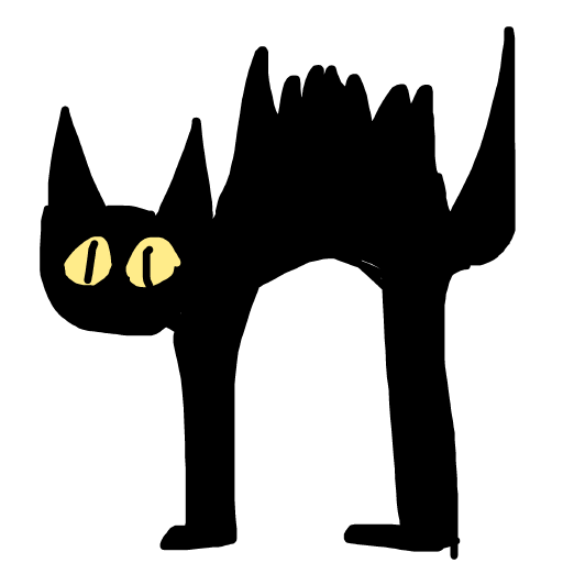 Black Cat drawing by lin