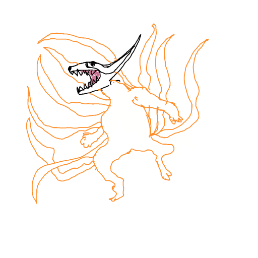 Nine-Tails drawing by sappageti spagliato