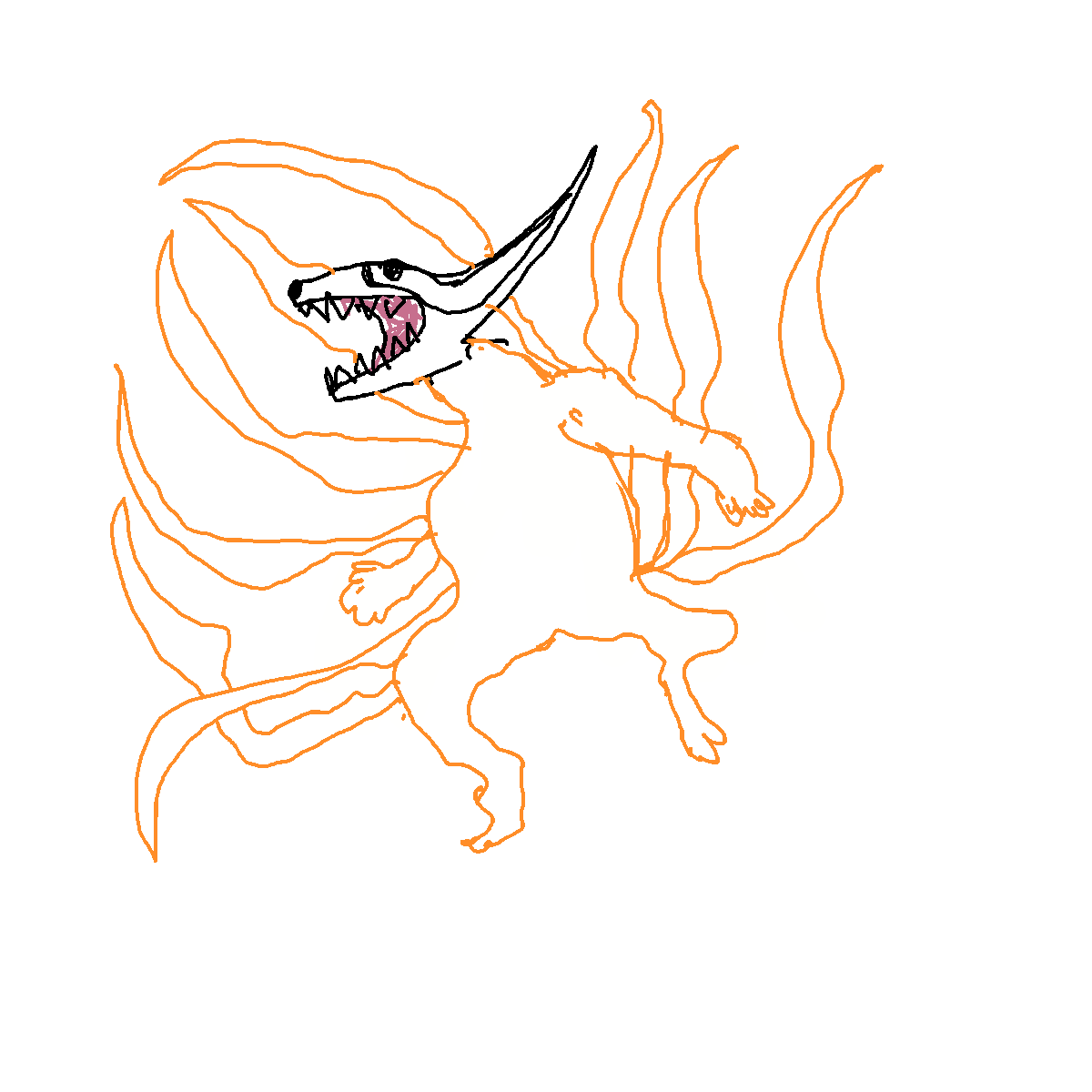 Nine-Tails drawing by sappageti spagliato