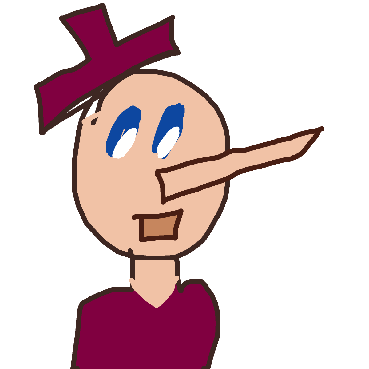 Pinocchio drawing by red-ink-mind