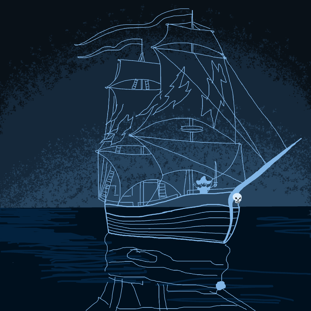 Ghost Ship drawing by firecracker