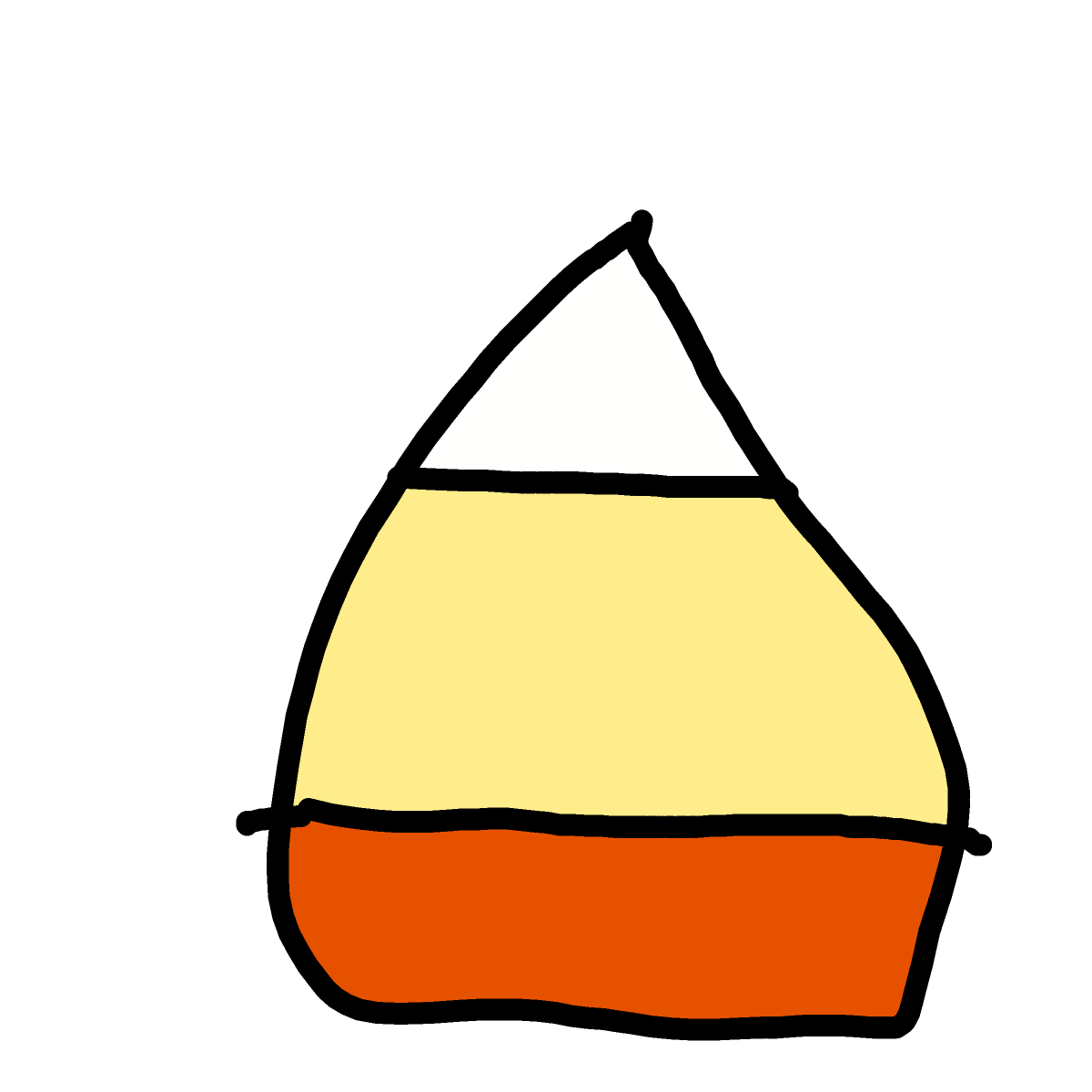 Candy Corn drawing by Betsy