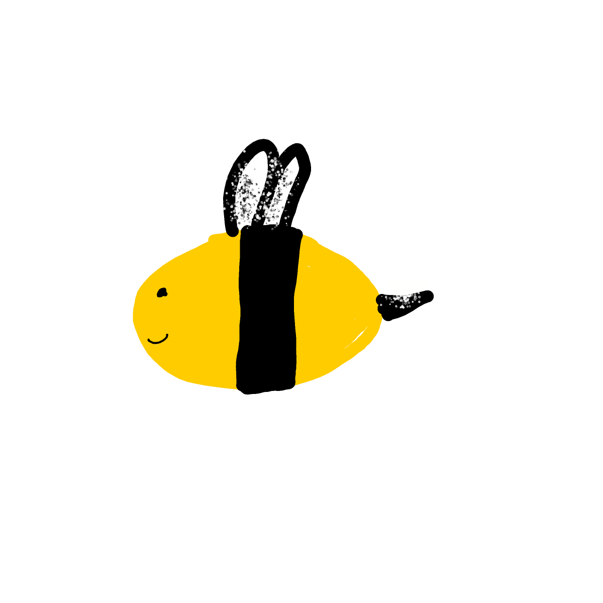 Bee drawing by max-jade-sage