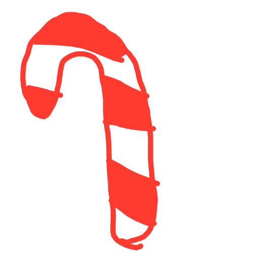 Candy Cane drawing by Bri3