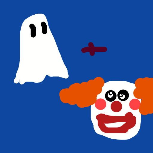 Ghost Clown drawing by nice-draw-designer
