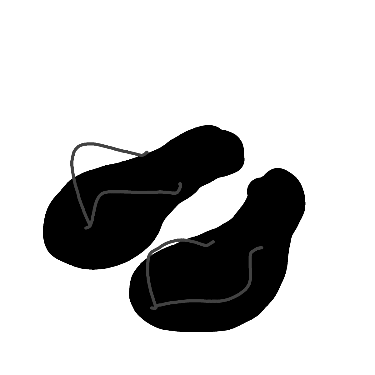Sandals drawing by Guardianoflives