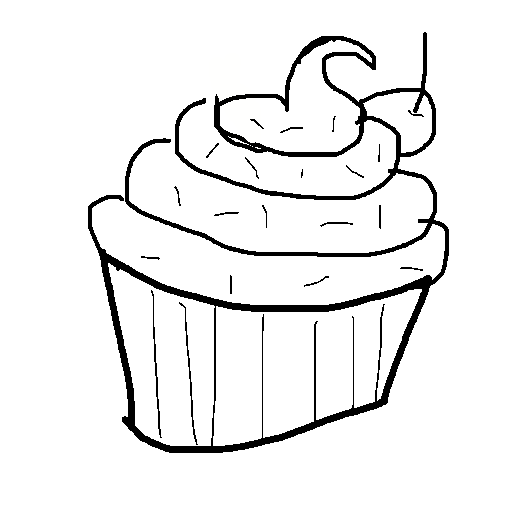Cupcake drawing by mikestam195