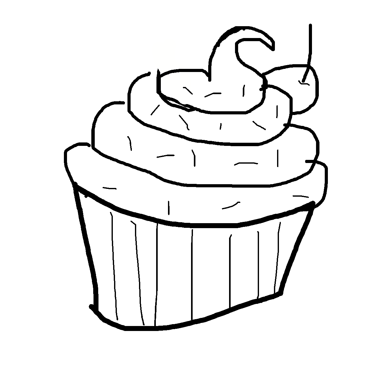 Cupcake drawing by mikestam195