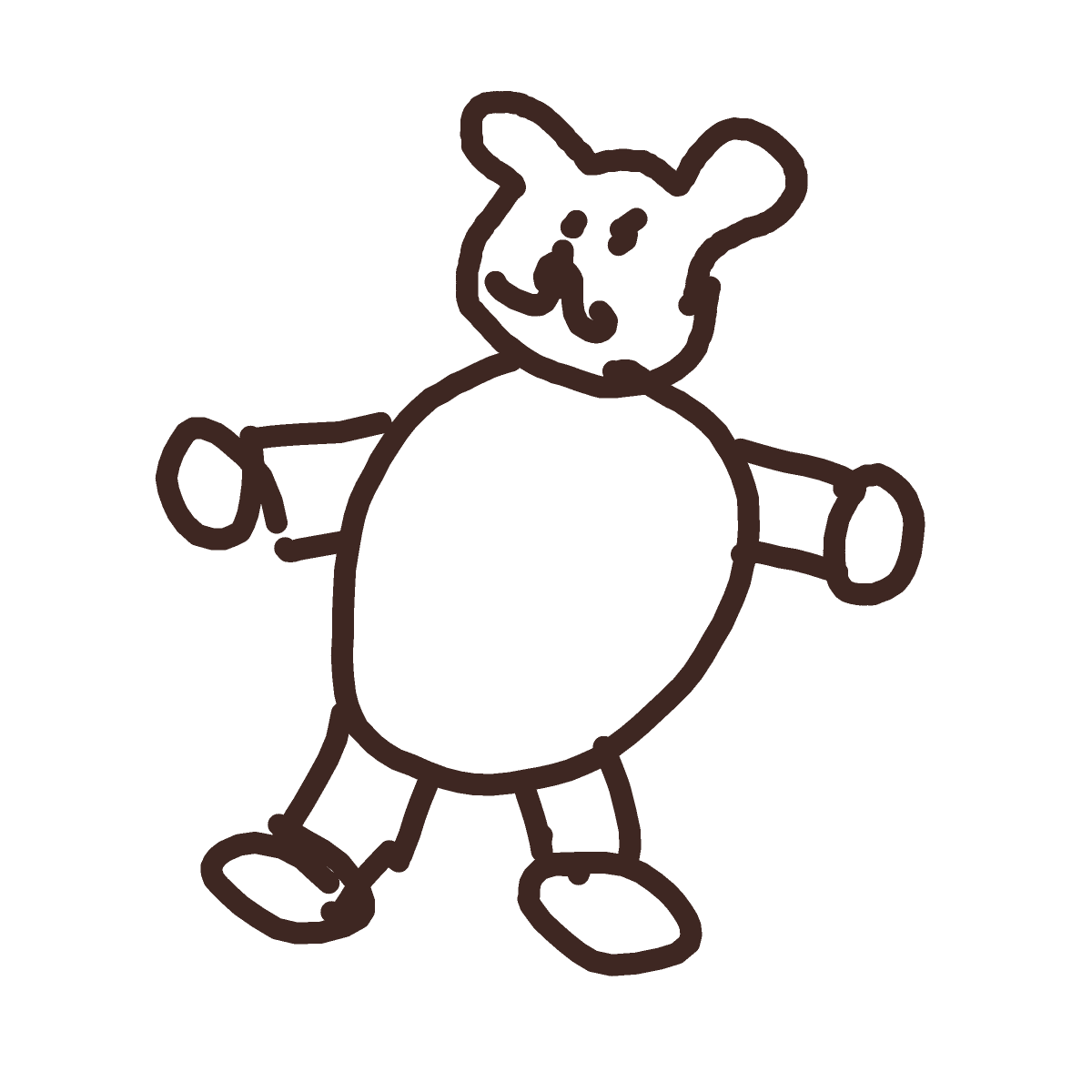 Teddy Bear drawing by mint-neat-eye