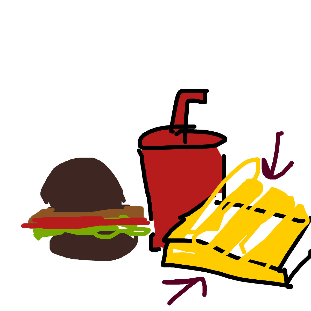 Fries drawing by light-jade-pride