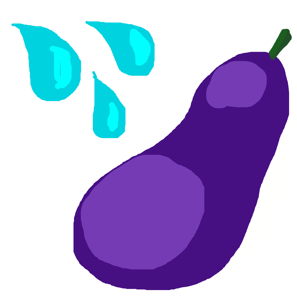 Eggplant drawing by coral-clay-loop
