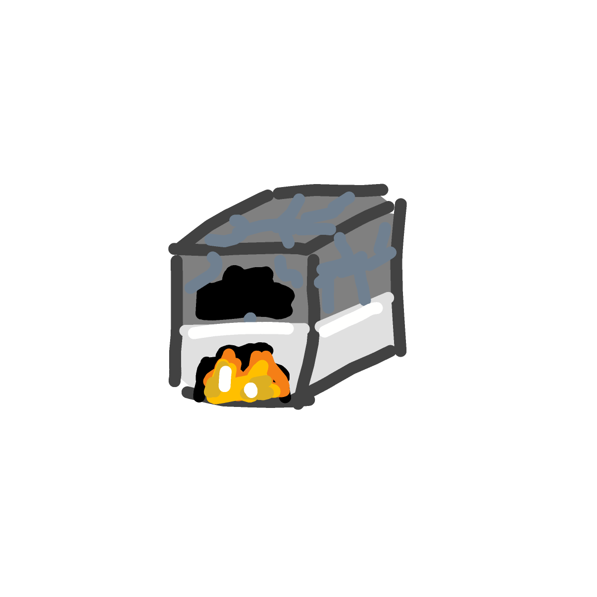Furnace drawing by Juliezzz