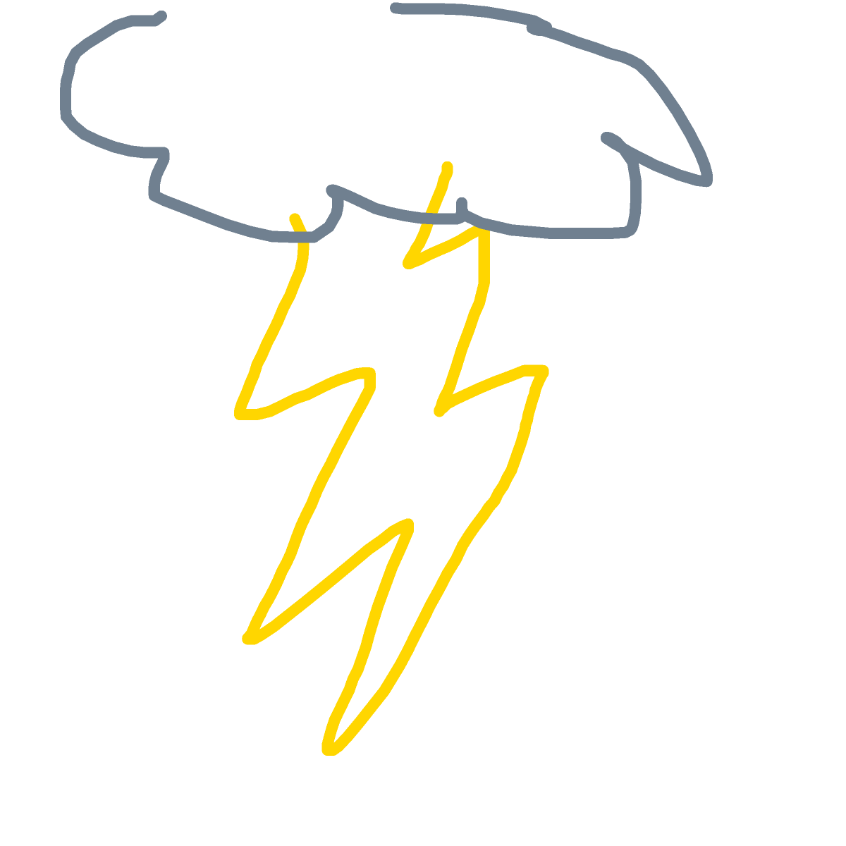 Thunder drawing by pikapikachuu