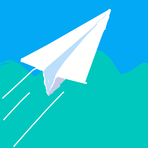 Paper Airplane drawing by just-ebony-code