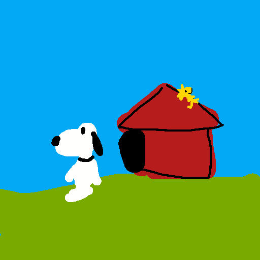 Doghouse drawing by jashezilla